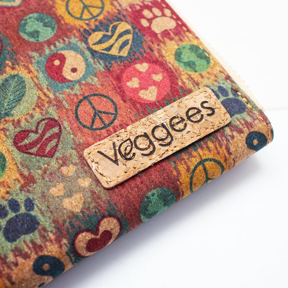vegan Portemonnaie Damen XL Detail