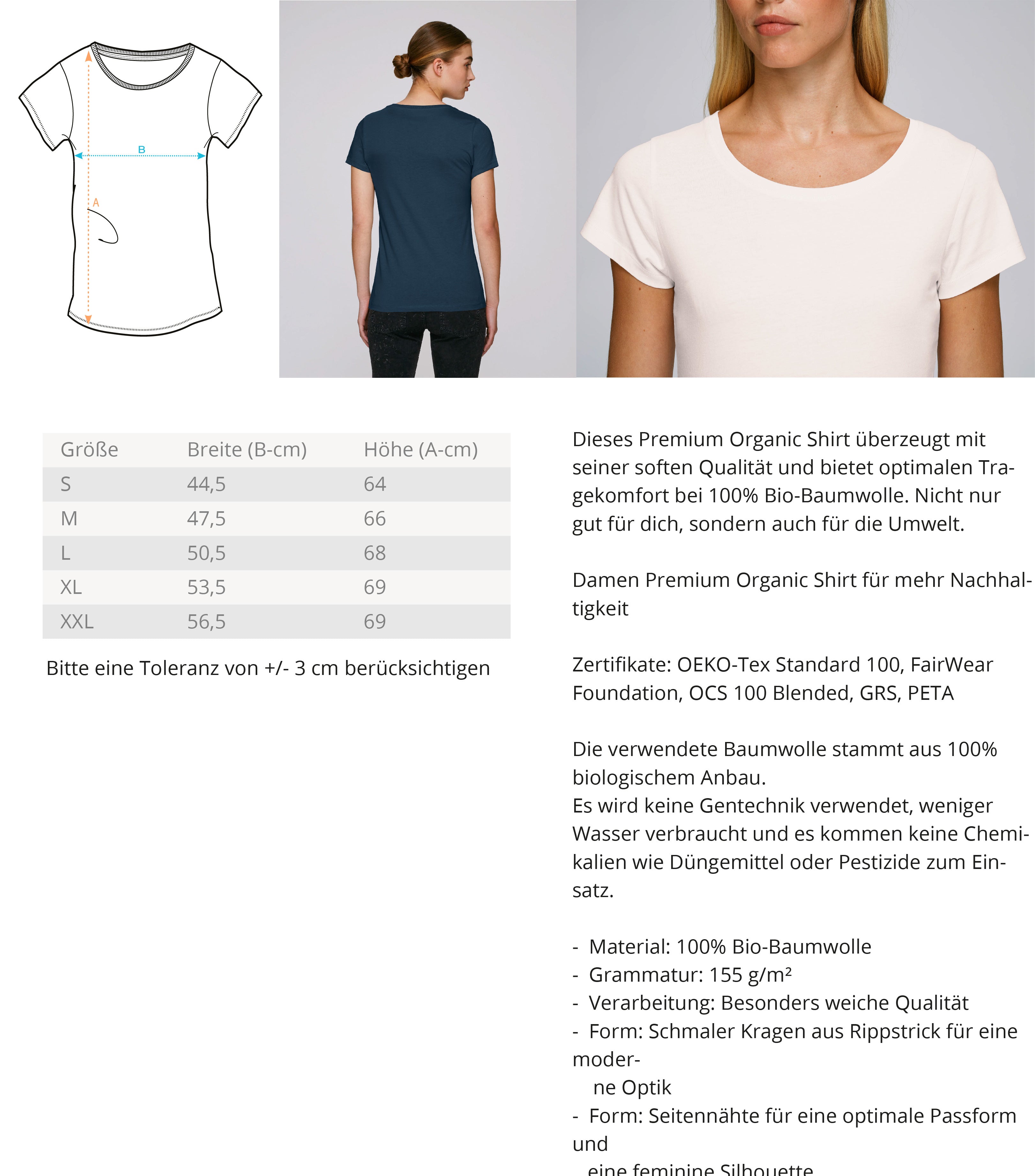 Kecke Füchsin  - Damen Premium Organic Shirt